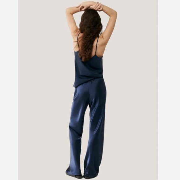 Brand New Women's C by One Pull-On Wide Leg Satin Pants - Picture 2 of 12